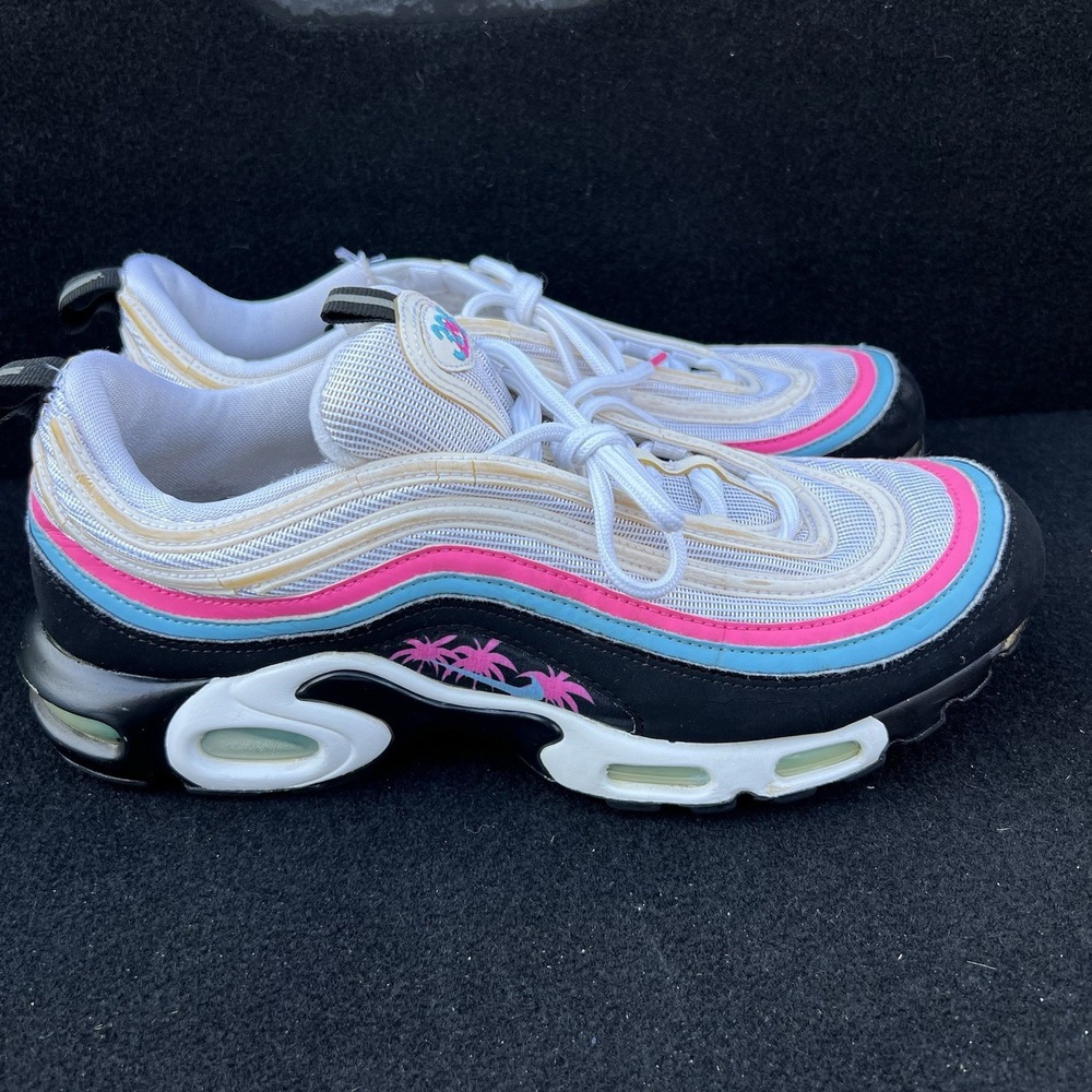 Nike Air Max Plus 97 Miami 305 White Pink Blue AV7936-101 Size 10.5